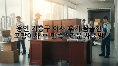 용인 기흥구 이사 후기: 꼼꼼한 포장이사 후 만족스러운 새출발! ✨